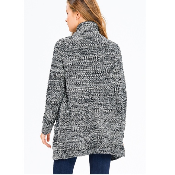 NWT Premium Two Tone Boho Chunky Weave Cardigan - Picture 6 of 6